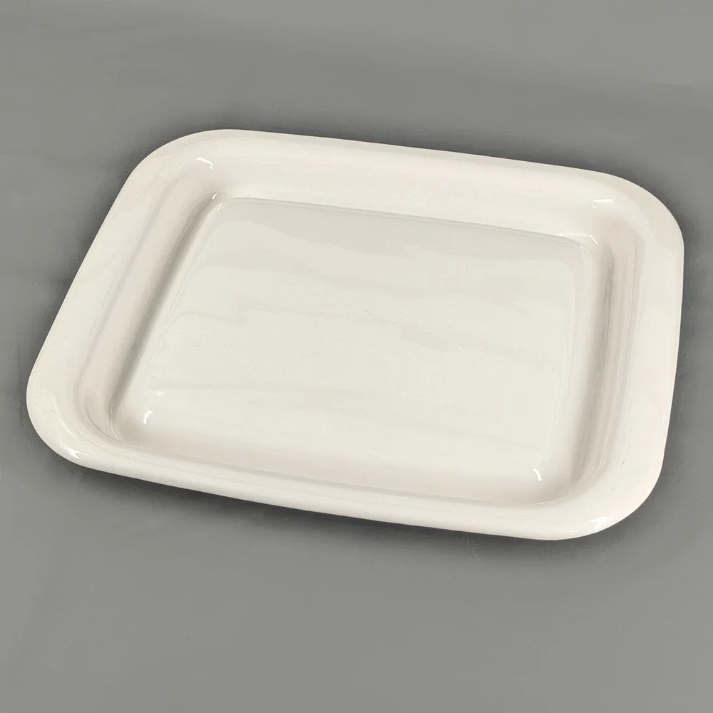 Littonware Micro-Browner Grill A-1003 Corning White Ceramic Microwave Tray